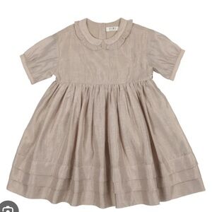 Coco blanc champagne ruffle Dress